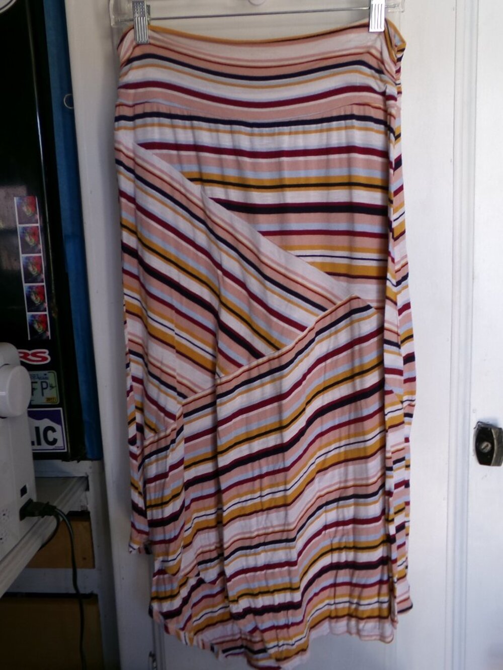 Apt. 9 Striped Maxi Skirt Sz L